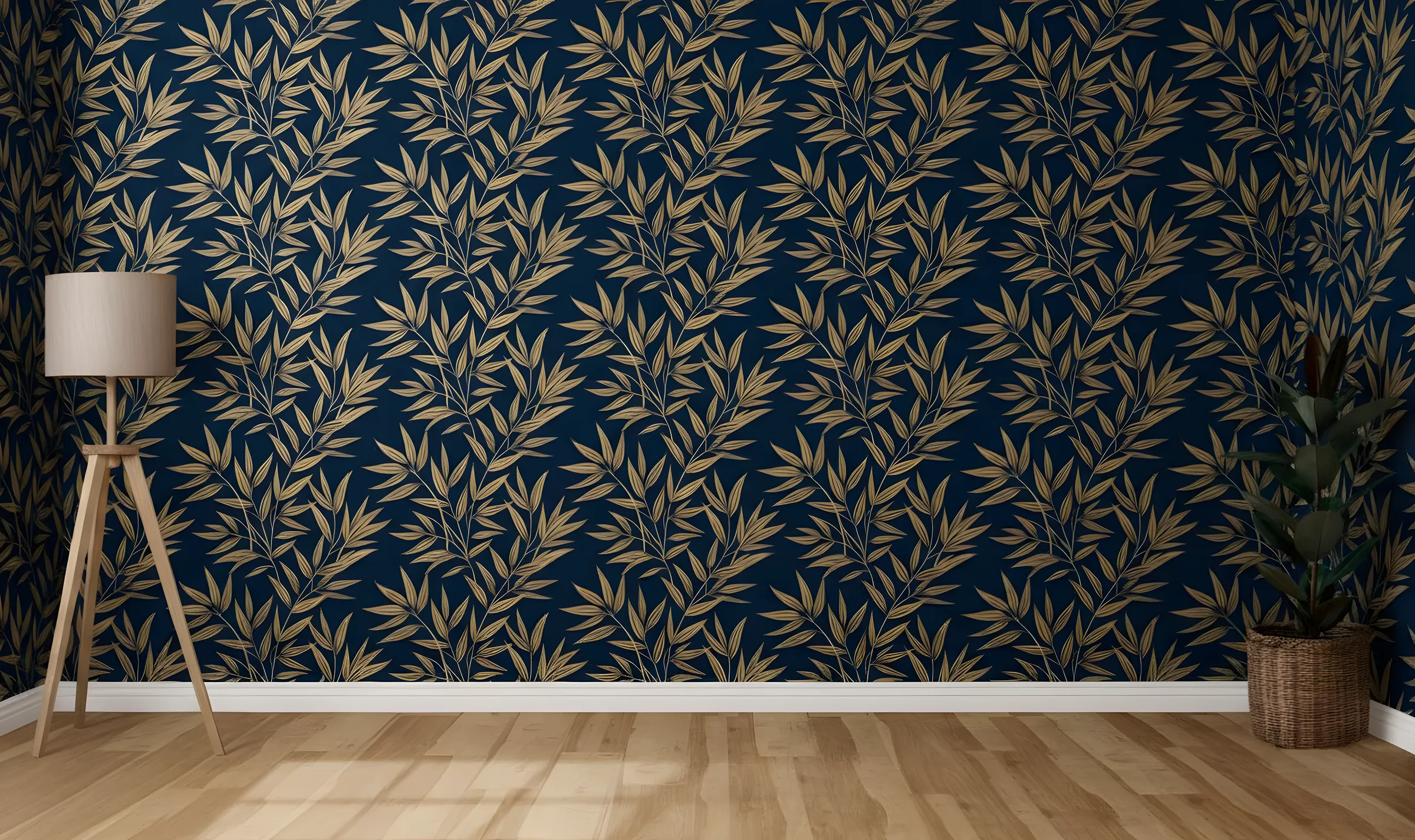 The same room with DreamSpace wallpaper applied